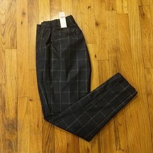 Banana Republic Hayden Pull-On Plaid Ankle Pant